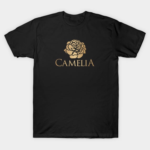 CAMELIA ROSE T-Shirt by alfandi